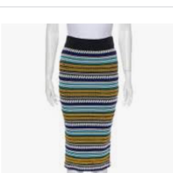 Torn by Ronny Kobo midi skirt fitted textured S sweater - Picture 2 of 8